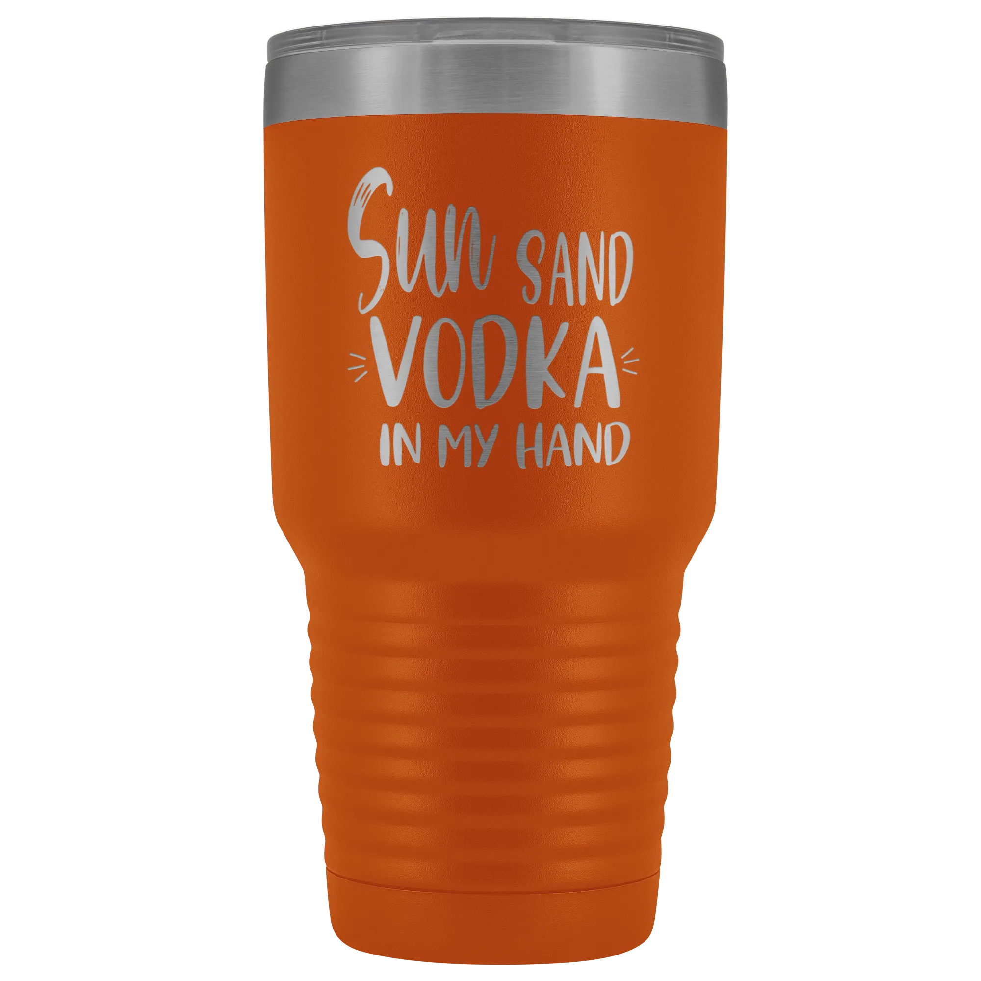 Sun Sand Vodka In My Hand Large Tumbler