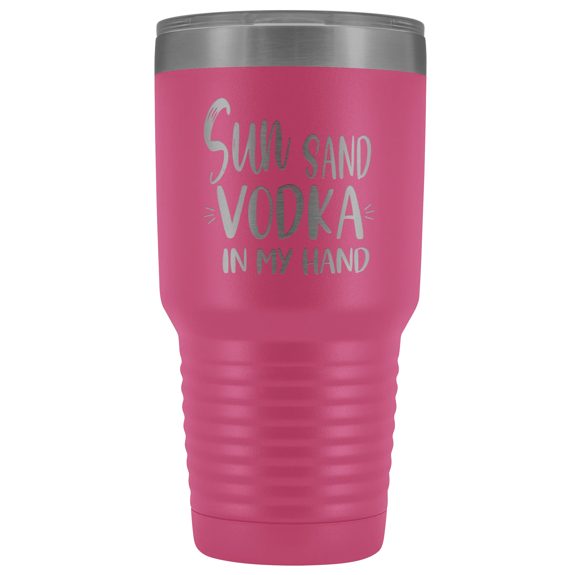 Sun Sand Vodka In My Hand Large Tumbler