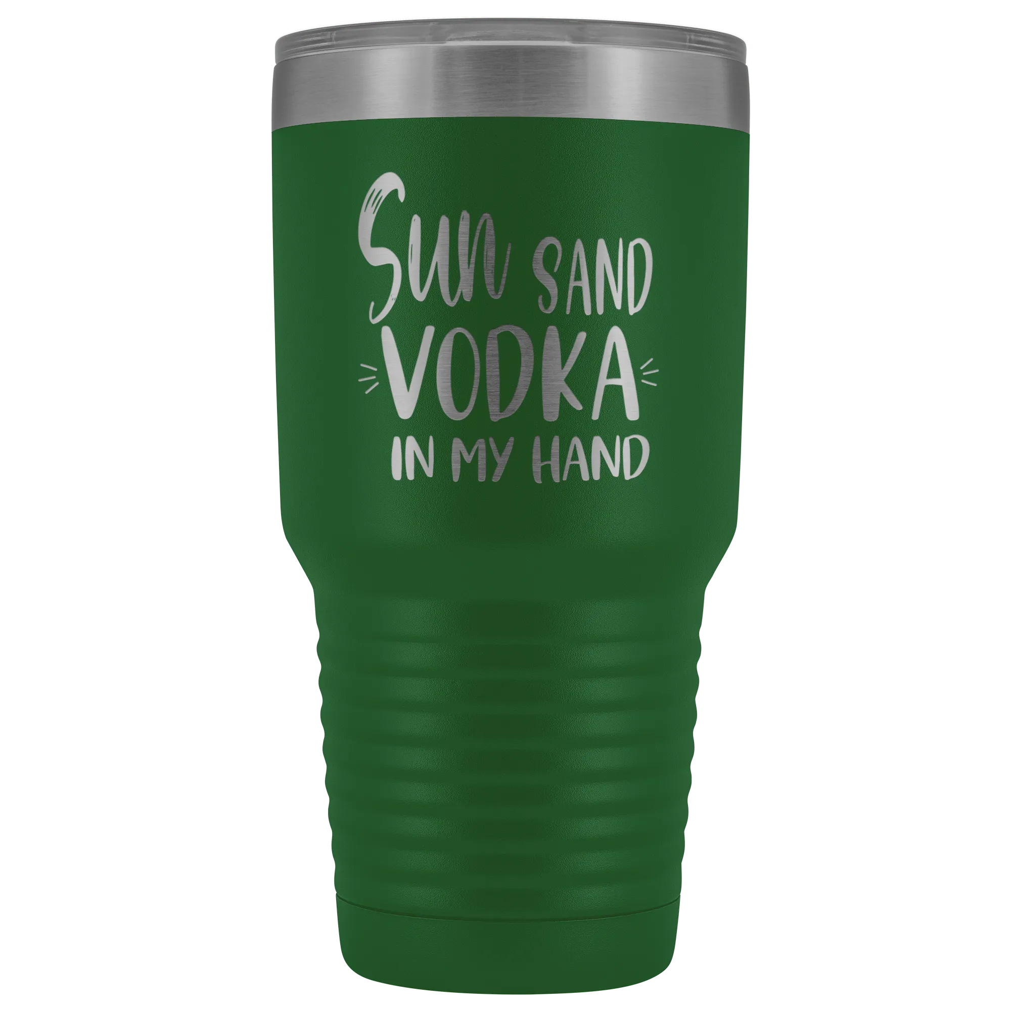Sun Sand Vodka In My Hand Large Tumbler