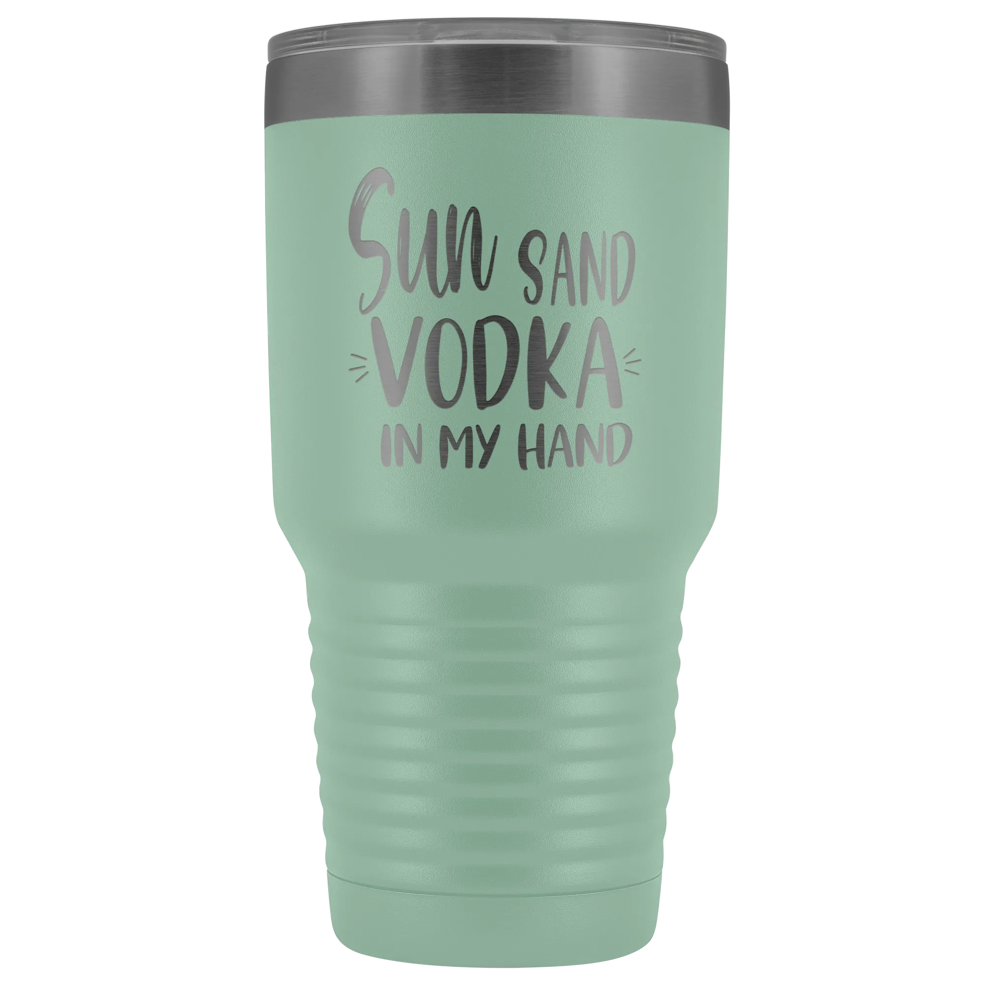 Sun Sand Vodka In My Hand Large Tumbler