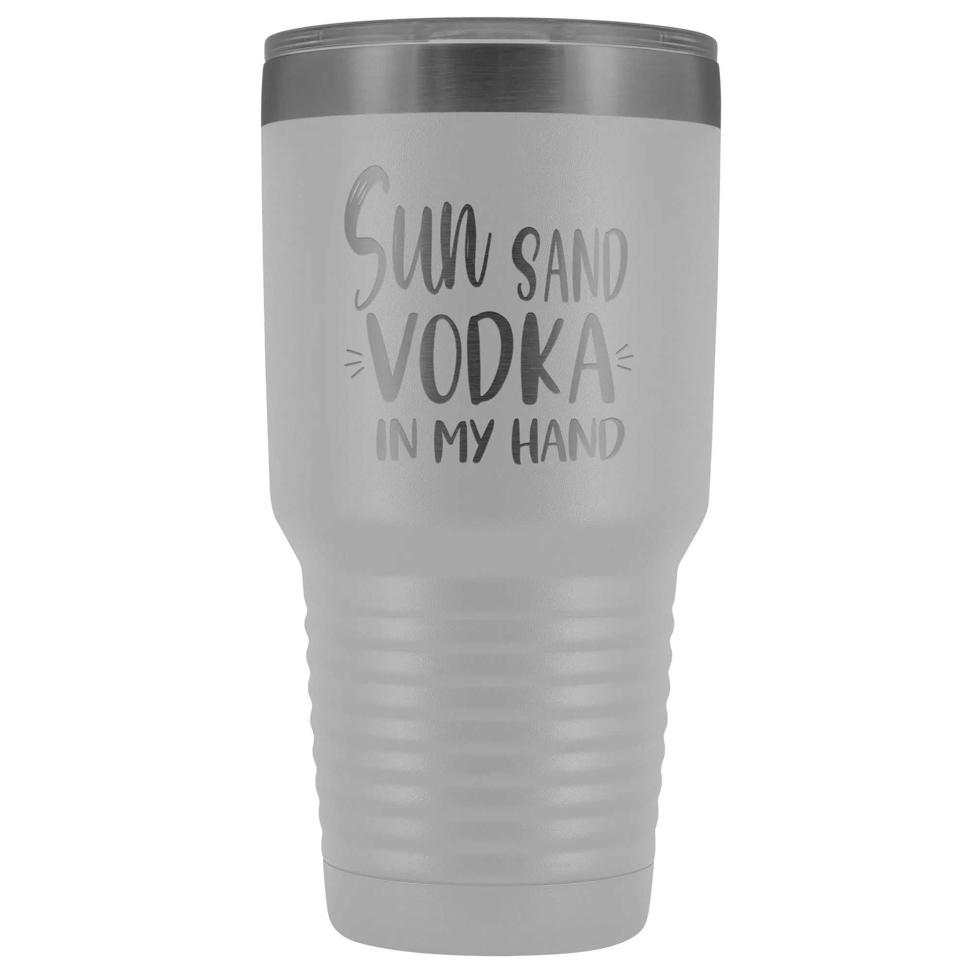 Sun Sand Vodka In My Hand Large Tumbler