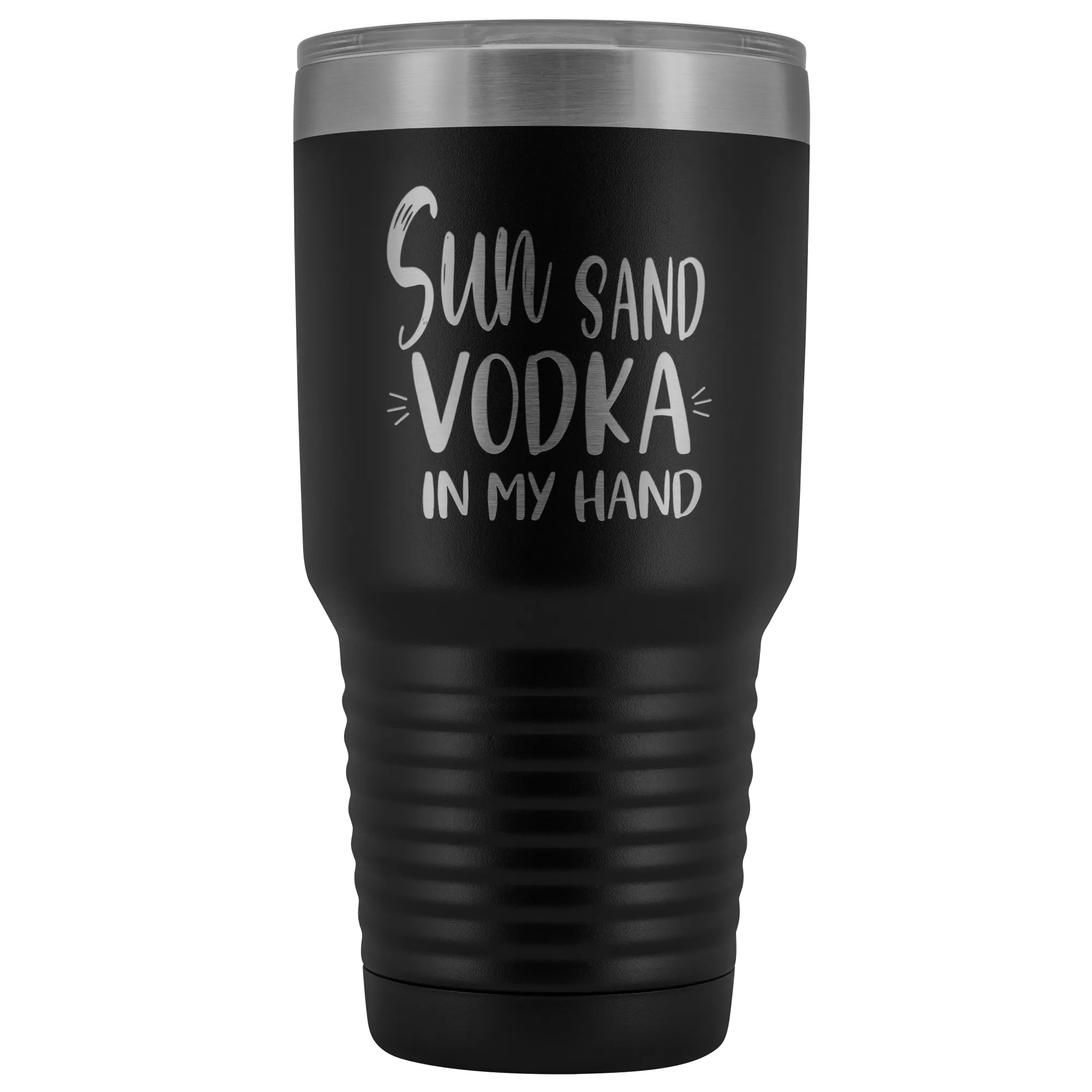Sun Sand Vodka In My Hand Large Tumbler
