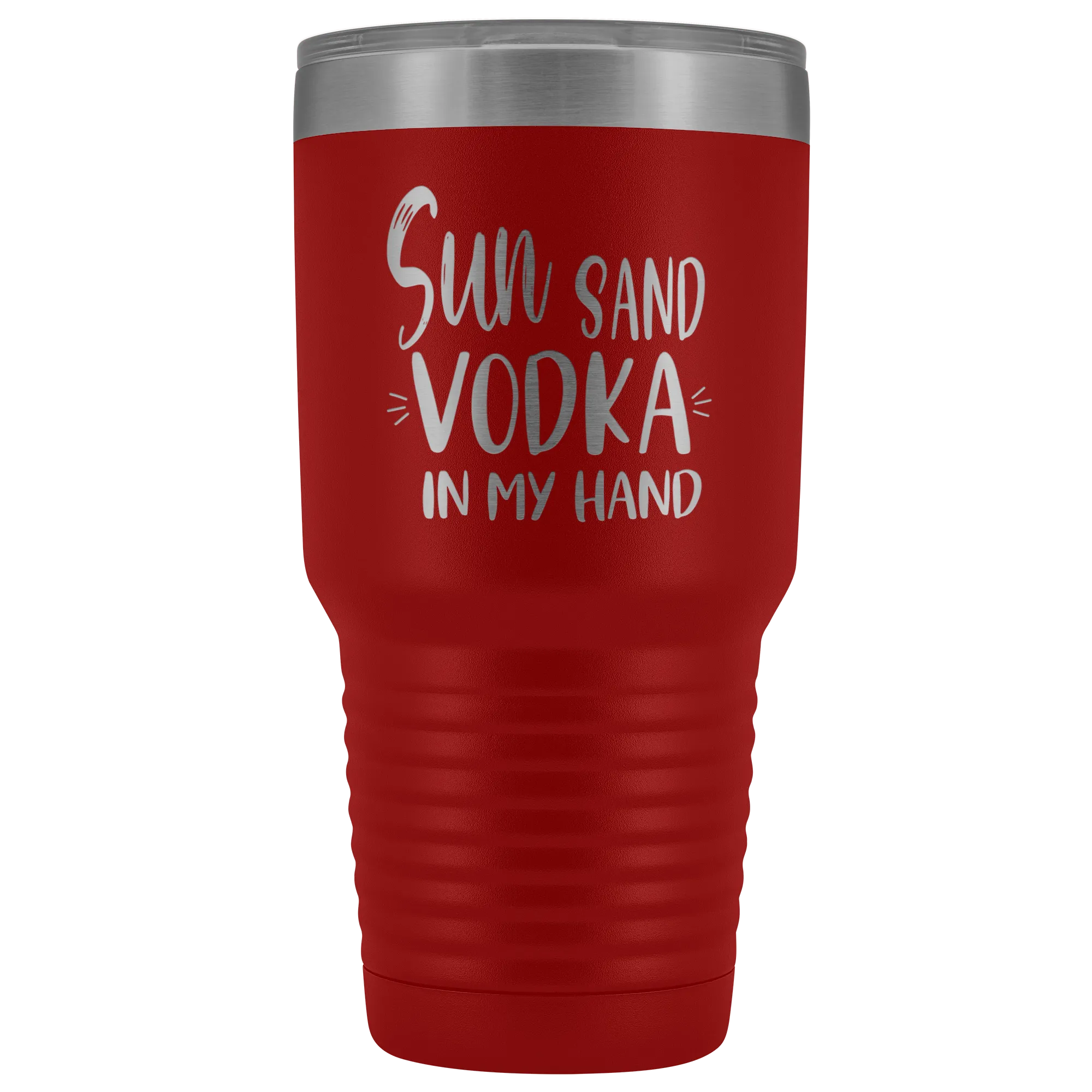 Sun Sand Vodka In My Hand Large Tumbler
