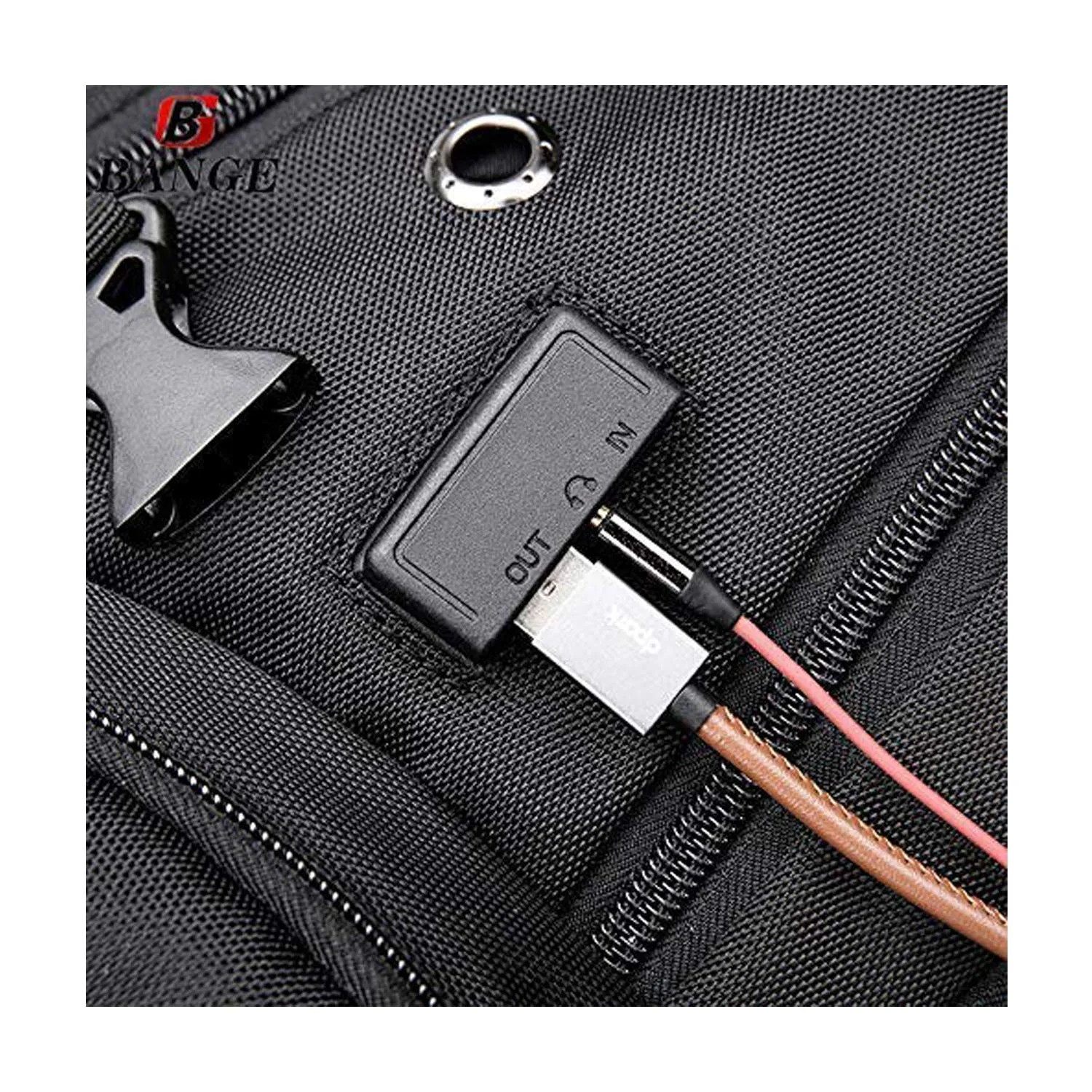 THE CLOWNFISH Bange Avenger Polyester 40 Litre Black Outdoor Travel Laptop Backpack for 15.6 inch Laptop Backpack