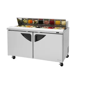 Turbo Air TST-60SD-N 60" Double Door Standard Top Sandwich Prep Table