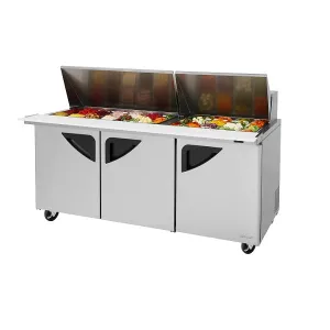 Turbo Air TST-72SD-30-N 72" 3 Door Mega Top Sandwich Prep Table