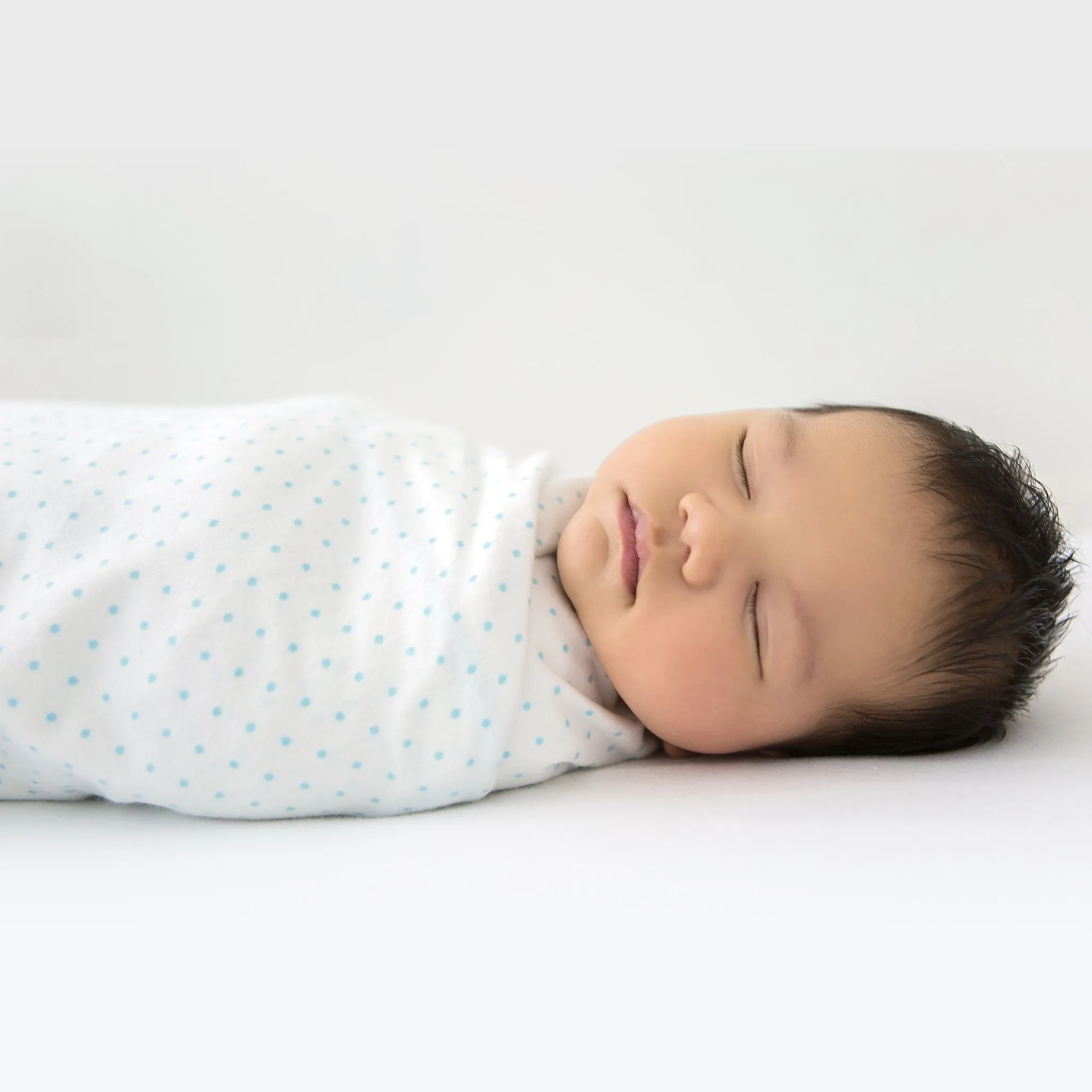 Ultimate Swaddle Blanket - Sterling Mod Circles, Sunwashed Blue