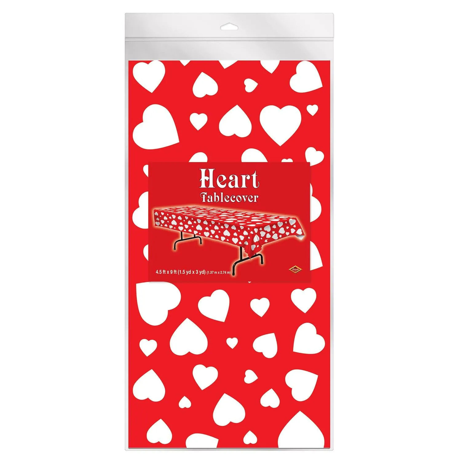 Valentine's Day Heart Tablecover