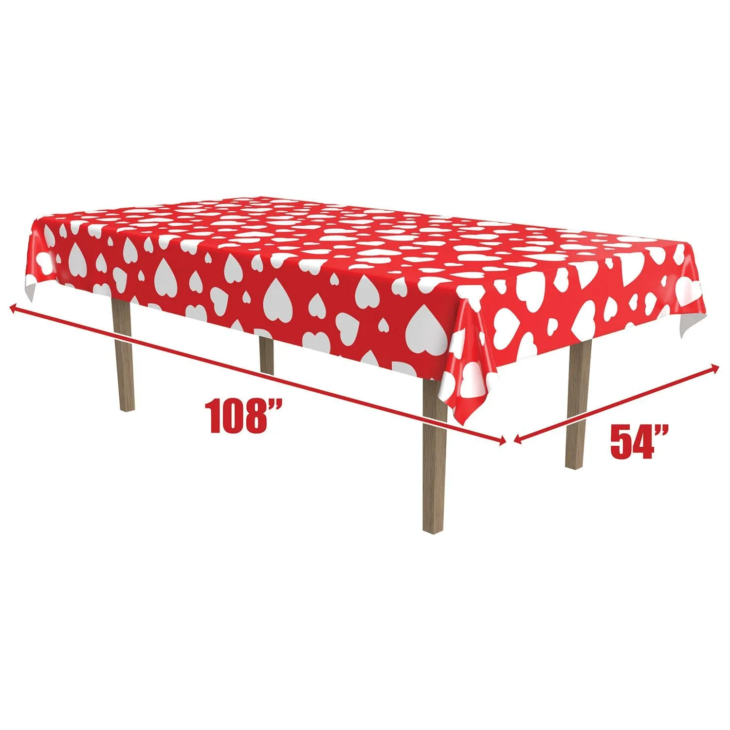 Valentine's Day Heart Tablecover