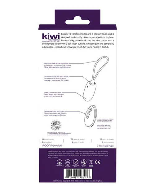 VeDo Kiwi Rechargeable Bullet Vibe (Purple)
