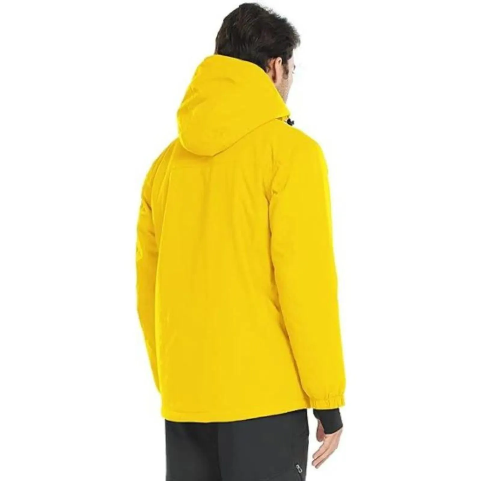 WHALE Men's Waterproof Fleece Lined Ski Jacket