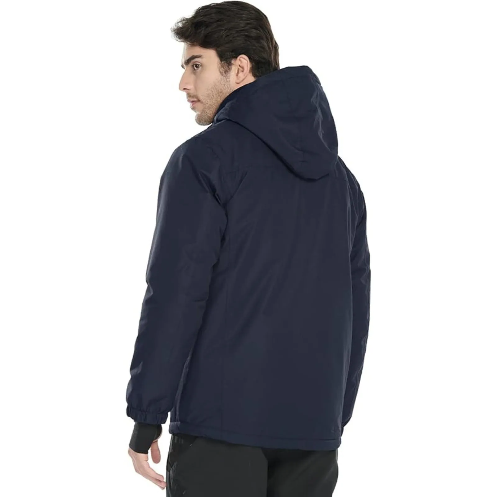 WHALE Men's Waterproof Fleece Lined Ski Jacket