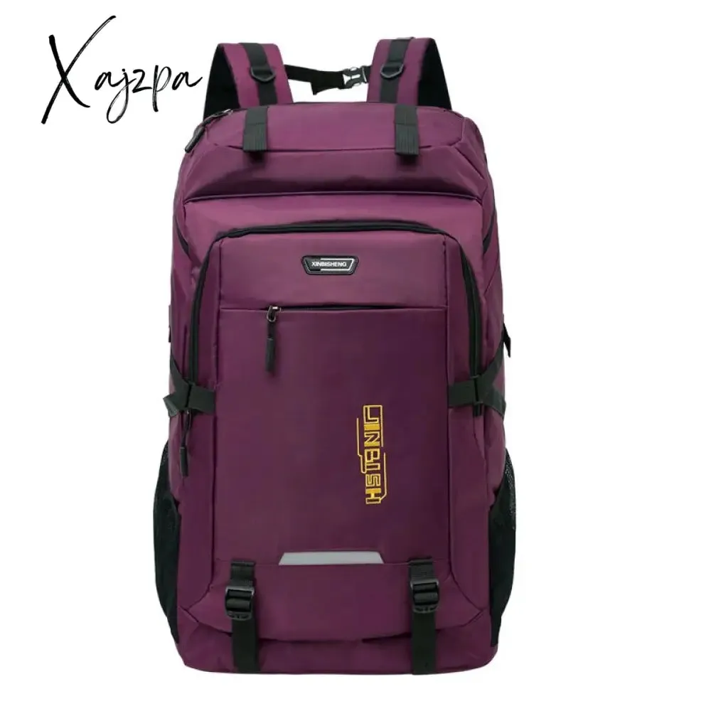 Xajzpa - New Male Backpacks Super Large Capacity Notebook Computer Waterproof Travel Rucksack Trekking For Teenagers High Quality Bags